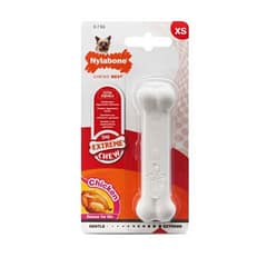 Nylabone Tavuk Aromalı Köpek Çiğneme Kemiği XS