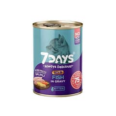 7 DAYS Taze Balık Etli Yetişkin Kedi Maması 415 Gram