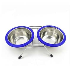 Playfull 8 Oz Krom Kaplı Çiftli Mama Kabı