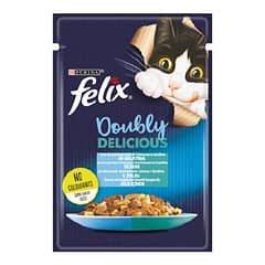 Felix Çifte Lezzet Somon ve Alabalıklı Kedi Yaş Maması