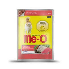 Me-O Pouch Ton Balığı & Alabalık Kedi Yaş Mama 80 gr (12 adet)