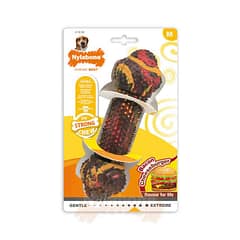 Nylabone Domuz Pastırması ve Cheeseburger Aromalı Köpek Çiğneme Kemiği