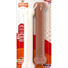 Nylabone Tavuk ve Domuz Aromalı Köpek Çiğneme Kemiği L 2Li