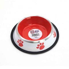 Playfull Renkli Desenli Çelik Mama ve Su Kabı 16 Oz