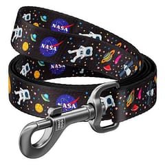 WAUDOG Nylon dog leash "NASA" design, adjustable, W 25 mm, L 152-183 cm