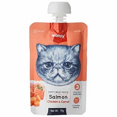 Wanpy Somonlu Tavuklu ve Havuçlu Islak Kedi Maması 90 gram