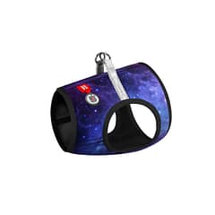 WAUDOG Clothes soft dog harness with QR-passport, "NASA21" design 36-39 cm C 26-28 cm