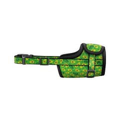 WAUDOG Nylon dog muzzle Avocado design plastic fastex size 4 35-43 cm