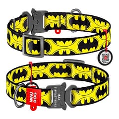 Collar Waudog Batman Logolu Metal Tokalı Köpek Boyun Tasması 24-40 Cm
