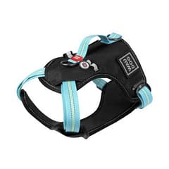 Collar Waudog Fosforlu ve QR Pasaportlu Köpek Göğüs Tasması M Blue 20mm