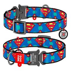 Collar Waudog Superman Logolu Metal Tokalı Köpek Boyun Tasması 31-49 Cm
