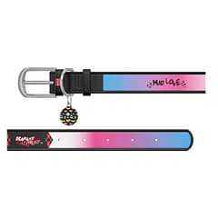 WAUDOG Design genuine leather dog collar with QR passport