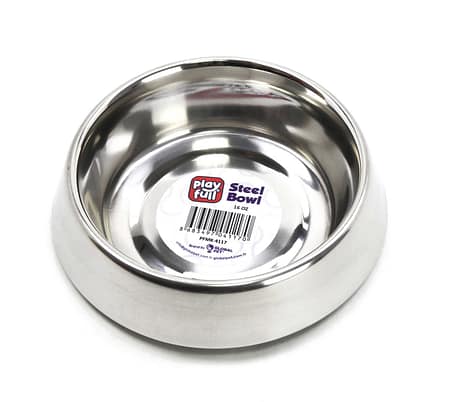 Playfull Haşere Engelleyici Kauçuk Tabanlı Çelik Mama Kabı 16 OZ