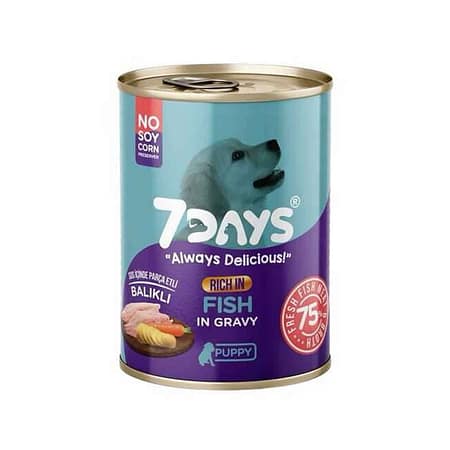 7 DAYS Taze Balık Etli Yetişkin Köpek Maması 415 Gram
