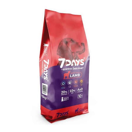 7 DAYS7 DAYS Kuzu Etli Yetişkin Köpek Maması 10 Kg