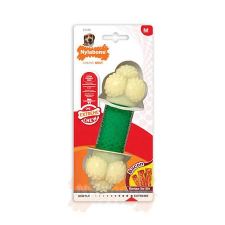 Nylabone Domuz Pastırması Aromalı Köpek Çiğneme Kemiği M