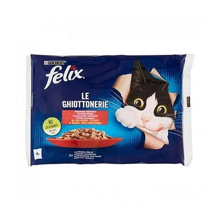 Felix Multipack Sığır Etli Kedi Yaş Maması 4×85 gram