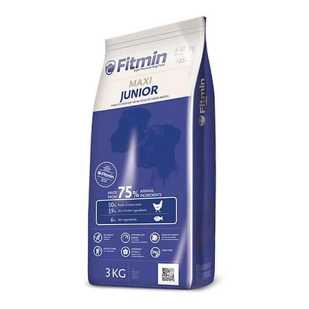 Fitmin %50 Taze Tavuk Etli Büyük Irk Yavru Köpek Maması 3 Kg