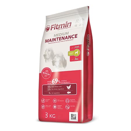 Fitmin Taze Tavuk Etli Orta Irk Yetişkin Köpek Maması 3 Kg