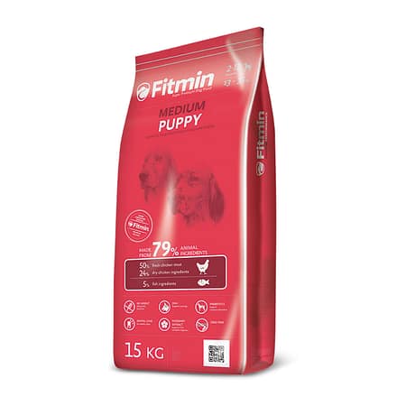 Fitmin Medium Puppy %50 Taze Tavuk Etli Orta Irk Yavru Köpek Maması 15 Kg