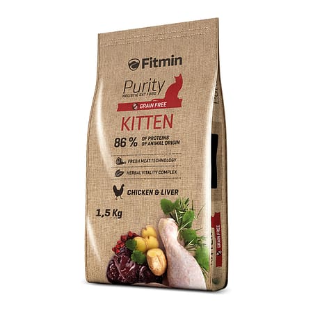 Fitmin Purity Kitten Taze Tavuk Etli Yavru Kedi Maması 1,5 Kg