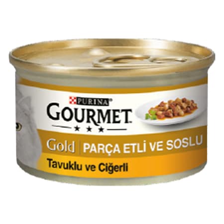 Gourmet Gold Çifte Lezzet Tavuk ve Ciğerli Yaş Kedi Maması