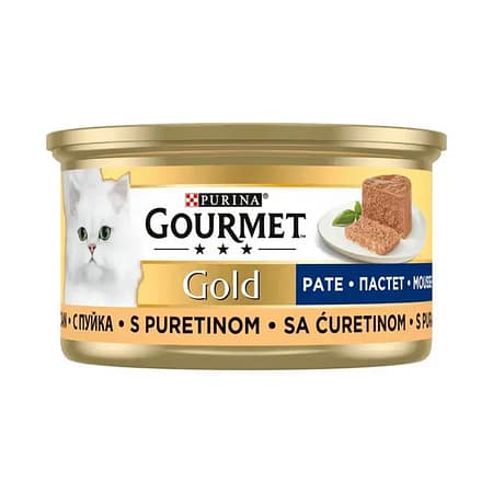 Gourmet Gold Kıyılmış Hindi Etli Kedi Maması 85 gram