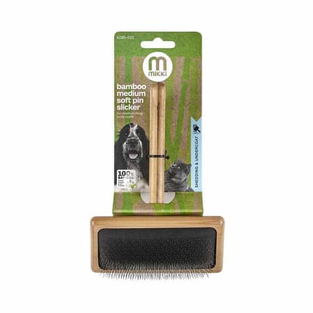 Nylabone Bamboo Yumuşak İğne Uçlu Kaygan Tarak - Orta