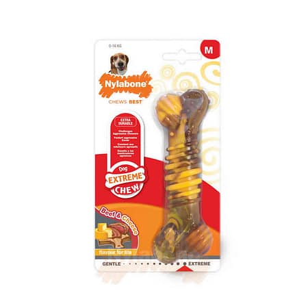 Nylabone Biftek ve Peynir Aromalı Köpek Çiğneme Çubuğu