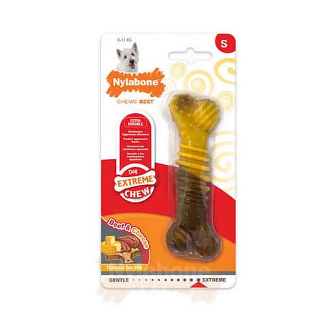Nylabone Biftek ve Peynir Aromalı Köpek Çiğneme Çubuğu