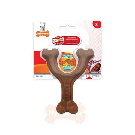 Nylabone Bizon Aromalı Köpek Çiğneme Kemiği S