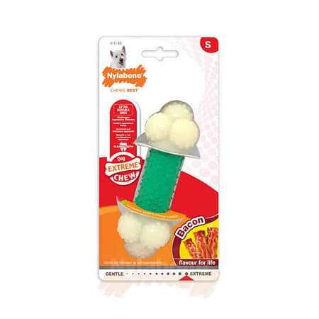 Nylabone Domuz Pastırması Aromalı Köpek Çiğneme Kemiği