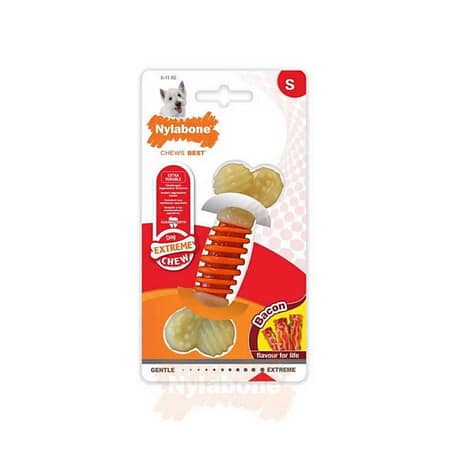 Nylabone Domuz Pastırması Aromalı Köpek Çiğneme Kemiği