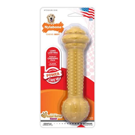 Nylabone Halter Şeklinde Fıstık Ezmeli Köpek Çiğneme Kemiği L
