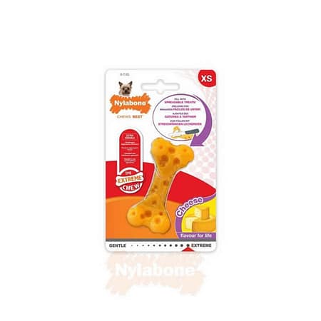 Nylabone Peynir Aromalı Köpek Çiğneme Kemiği