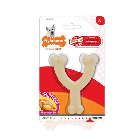 Nylabone Tavuk Aromalı Köpek Çiğneme Kemiği S