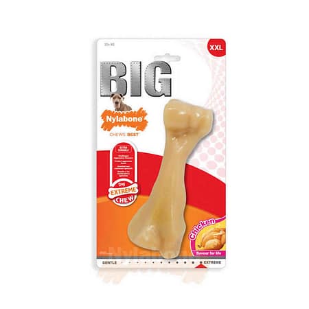 Nylabone Tavuk Aromalı Köpek Çiğneme Kemiği XXL