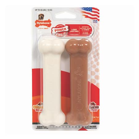 Nylabone Tavuk ve Domuz Aromalı Köpek Çiğneme Kemiği L 2Li