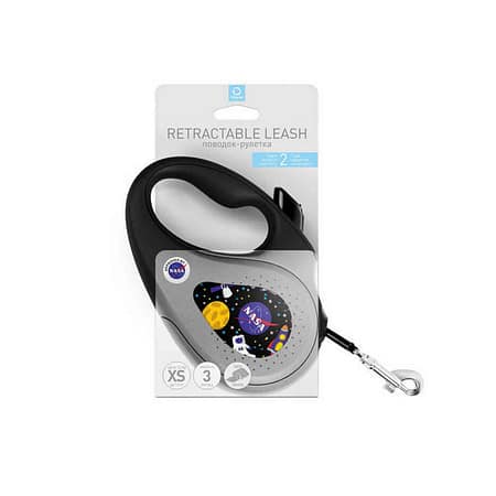 WAUDOG R-leash retracteble dog leash 12 kg, 3 m black