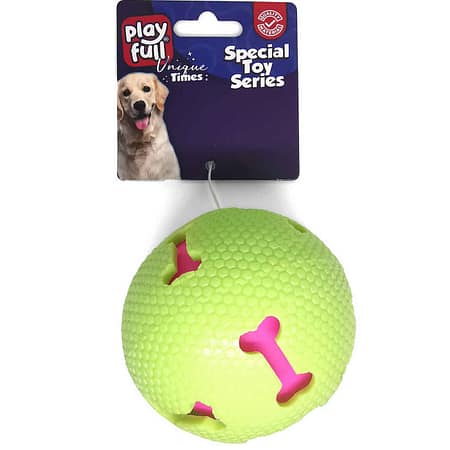PF-4002-Playfull Zilli Plastik Top Kedi Oyuncağı 7,5 Cm 4Lü