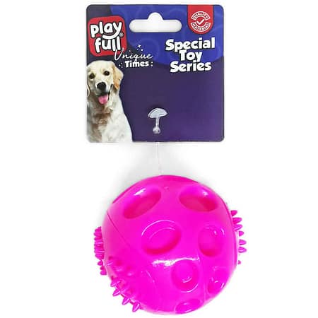 PF-4015-Playfull Plastik Renkli Top Köpek Oyuncağı 6 Cm