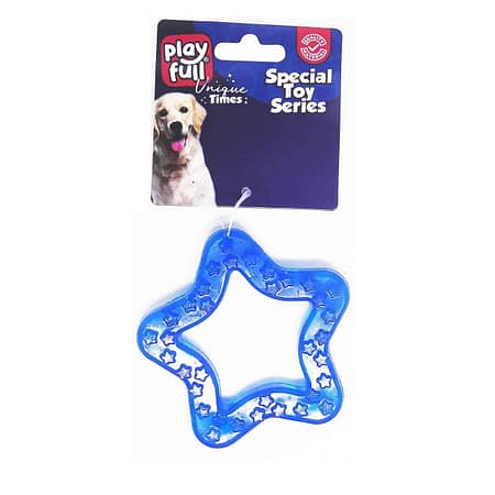 PF-4030-Playfull Beşgen Plastik Diş Kaşıma Oyuncağı 8x7.5 Cm