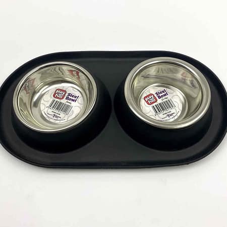 Playfull Elastik Tabanlı Mama ve Su Kabı