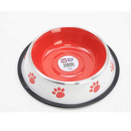 Playfull Renkli Desenli Çelik Mama ve Su Kabı 64 Oz