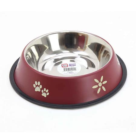 Playfull Renkli Desenli Çelik Mama ve Su Kabı 64 Oz