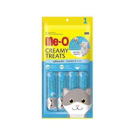 TR5CACH3615 Me-O Creamy Treat Tavuk & Ciğer Kedi Ödülü 4x15gr (12 adet)