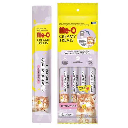 TR5CKS0615 Me-O Creamy Kitten Tavuk & Ciğer Keçi Sütü 4x15GR (12AD)
