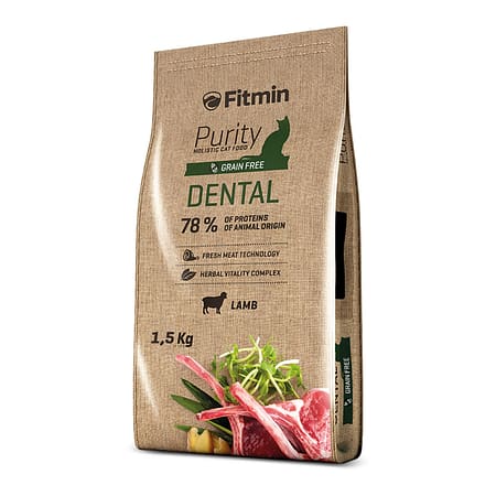 Fitmin Purity Dental Taze Kuzu Etli Yetişkin Kedi Maması 1,5 Kg