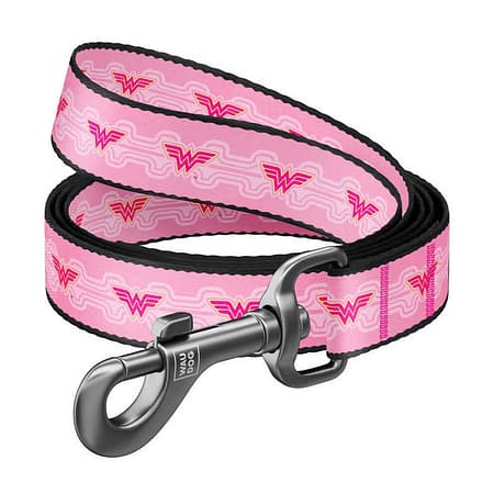 WAUDOG Nylon dog leash "Wonder Wooman 1" design, W 25 mm, L 122 cm