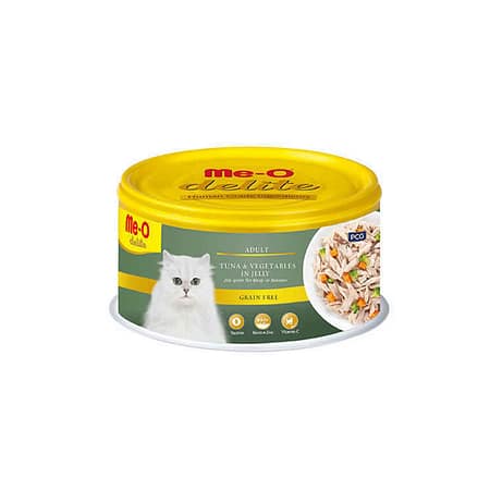 TR5CCN1480 Me-O Delite Ton Balığı & Sebzeli Kedi Konserve Yaş Mama 80gr (24 adet)